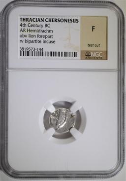 THRACIAN CHERSONESUS 4th CENTURY BC AR HEMIDRACHM