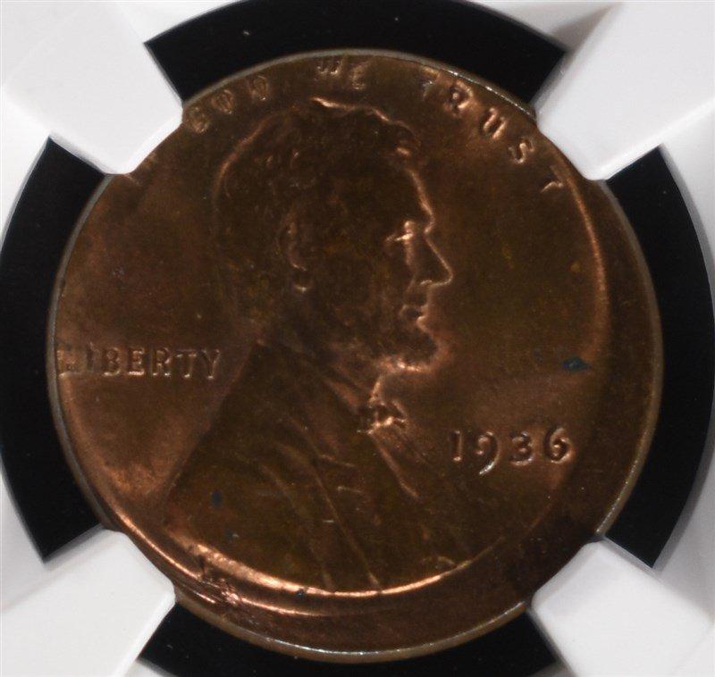 1936 MINT ERROR, NGC MS-63 RB