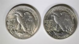 2-1944-S WALKING LIBERTY HALF DOLLARS CH BU