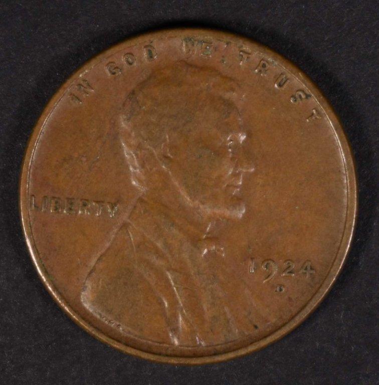 1924-D LINCOLN CENT XF