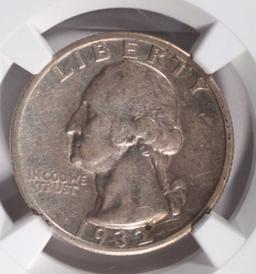 1932-S WASHINGTON QUARTER, NGC XF-45