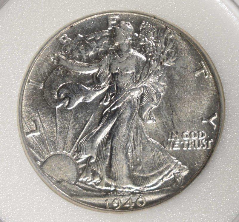 1940 WALKING LIBERTY HALF, NAC SUPERB GEM BU