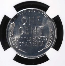 1943-S STEEL LINCOLN CENT, NGC MS-67