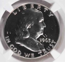 1963 FRANKLIN HALF DOLLAR, NGC PF-68