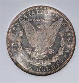 1883-S MORGAN SILVER DOLLAR, EMGC CH BU