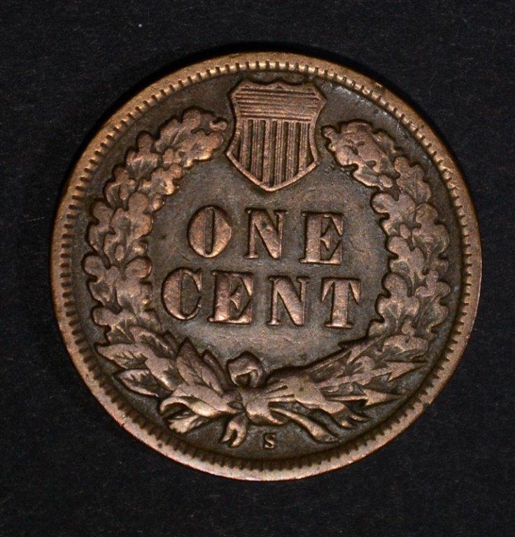 1908-S INDIAN HEAD CENT, FINE+