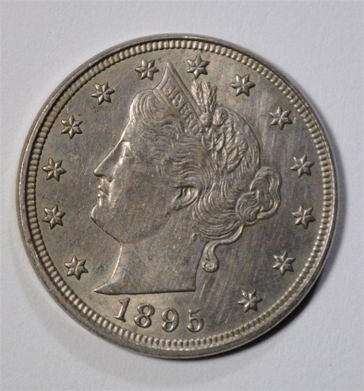 1895 LIBERTY NICKEL, AU/BU