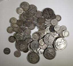 $15 FACE VALUE MIXED SILVER COINS