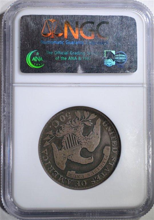 1829 BUST HALF DOLLAR, NGC VG-8