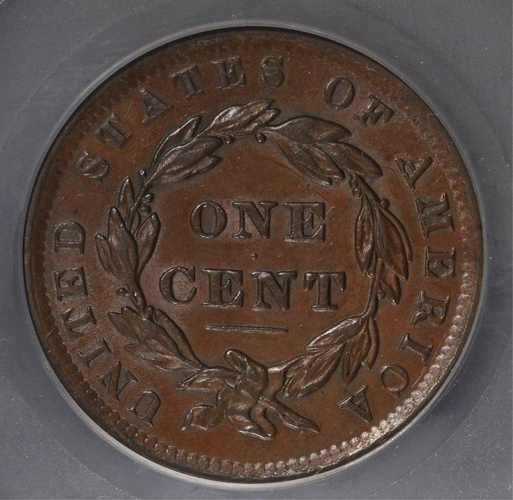 1837 LARGE CENT N-9 BN SEGS AU+