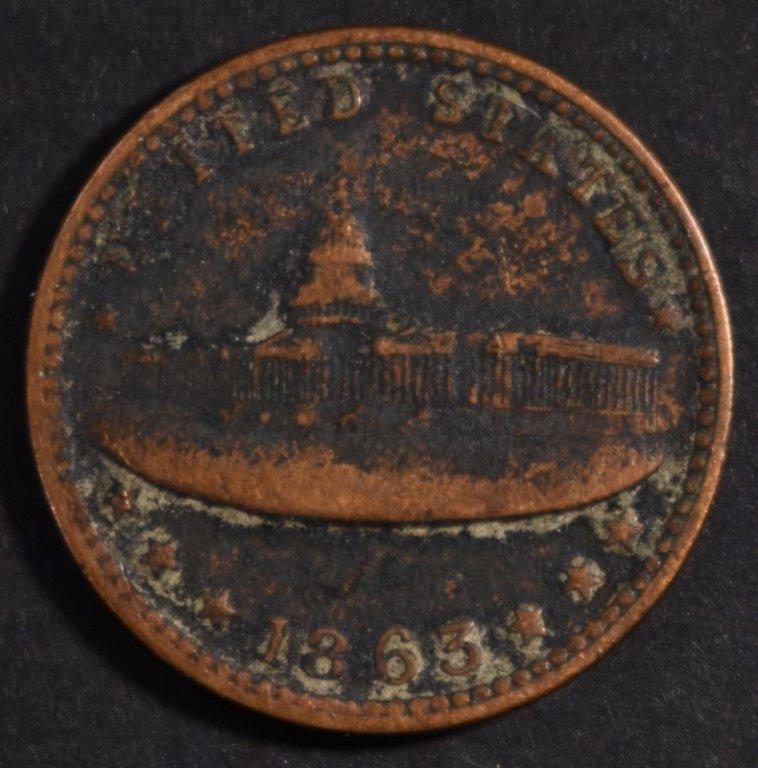 (3) CIVIL WAR TOKENS