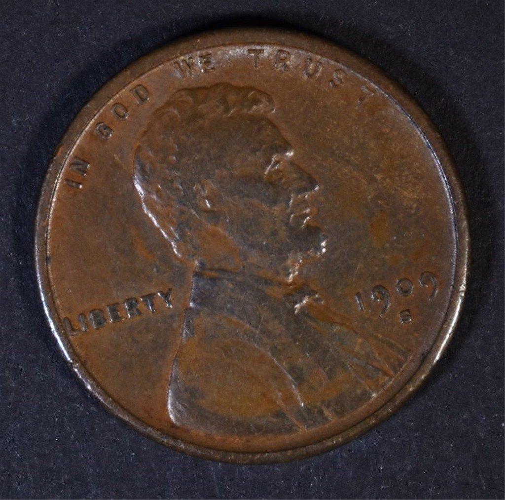 1909-S VDB LINCOLN CENT AU