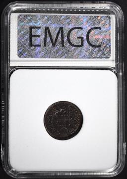 1869 INDIAN HEAD CENT, EMGC GEM BU BR