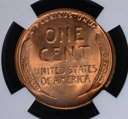 1946 LINCOLN CENT NGC MS 66 RD