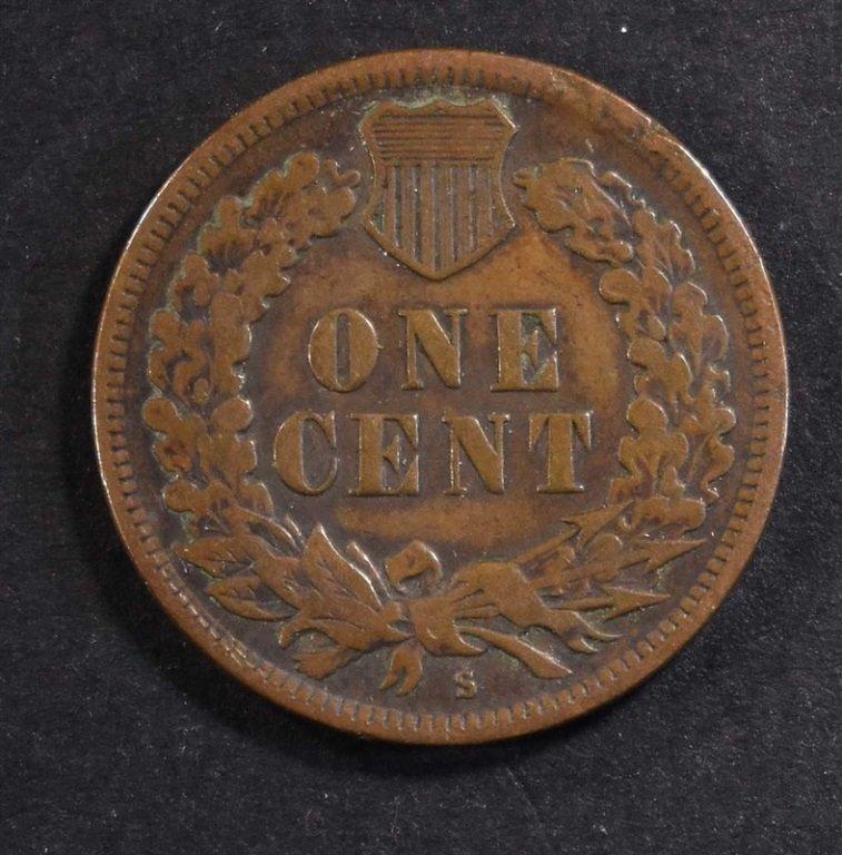 1908-S INDIAN HEAD CENT, FINE  KEY DATE