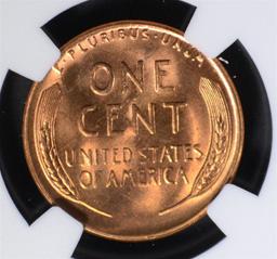 1955-S LINCOLN CENT NGC MS67 RD