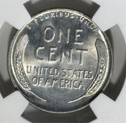 1943 LINCOLN CENT, NGC MS-67