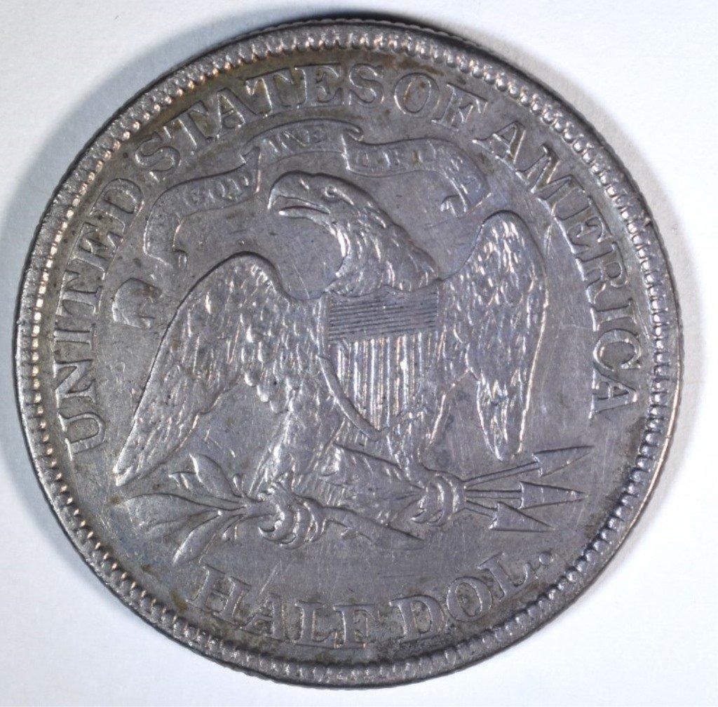 1873 WITH ARROWS SEATED HALF DOLLAR, XF