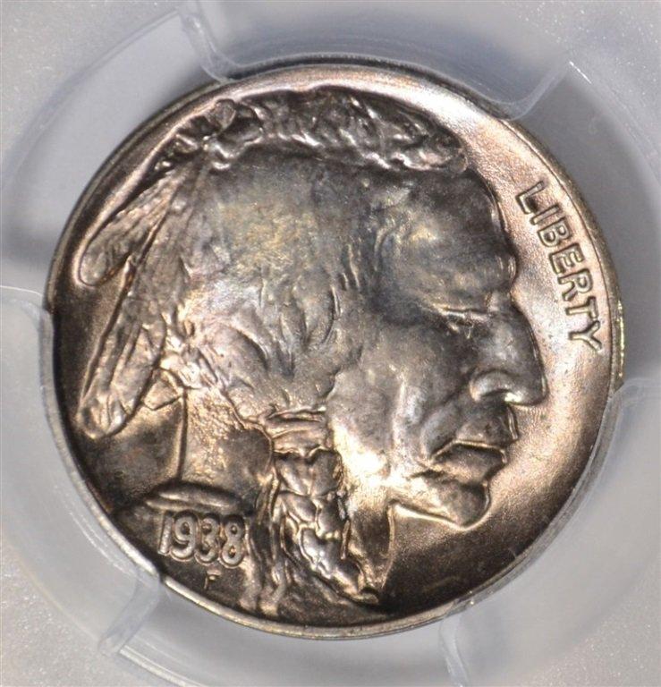 1938-D/S BUFFALO NICKEL PCGS MS-65