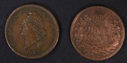 2-PATRIOTIC CIVIL WAR TOKENS