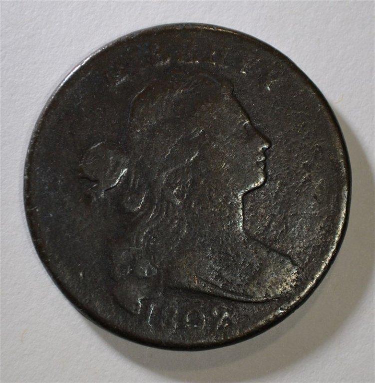 1802 DRAPED BUST LARGE CENT FINE