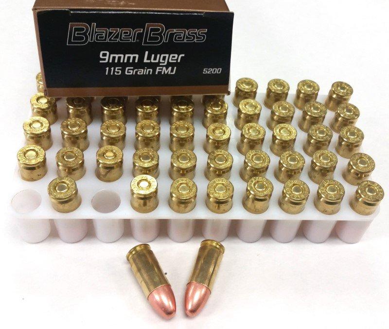 Two Boxes of Blazer Brass 9mm.