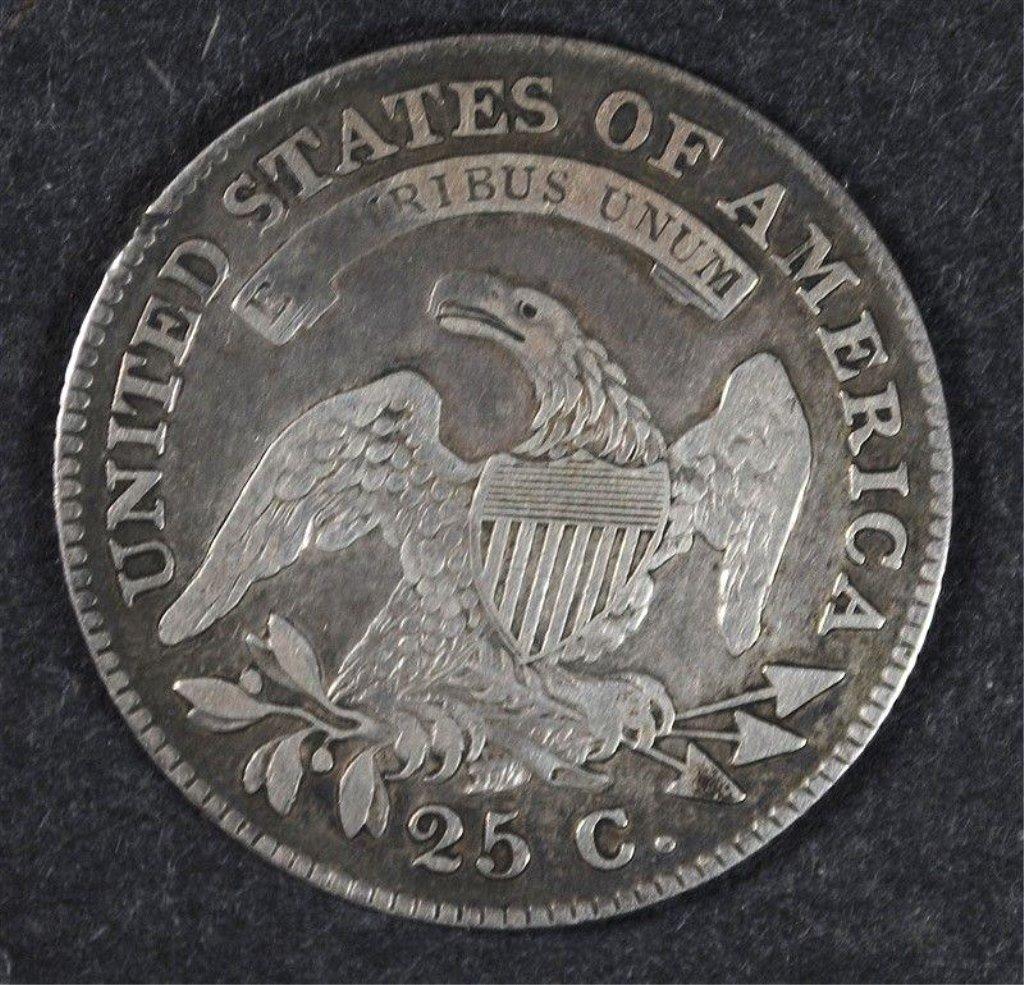 1828 BUST QUARTER, VF/XF -NICE COLOR