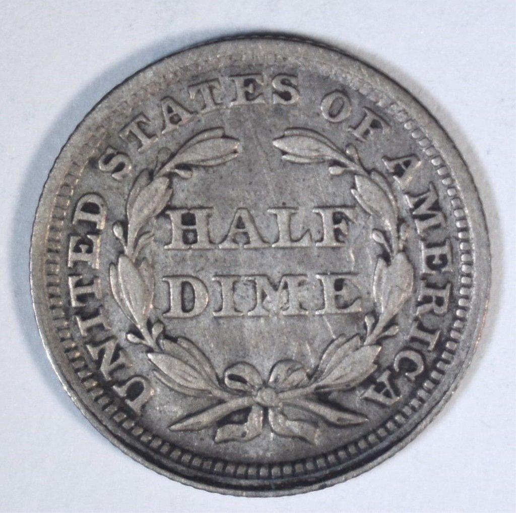 1854 ARROWS SEATED HALF DIME, XF