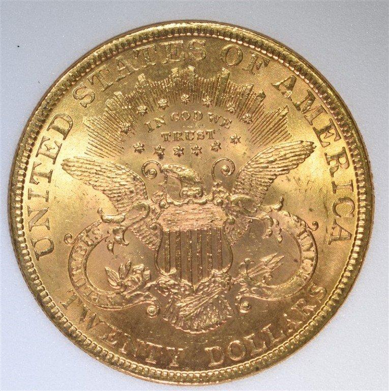 1895 $20.00 GOLD LIBERTY, APCG CH/GEM BU