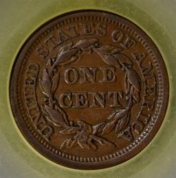 1856 LARGE CENT N-12 SEGS XF