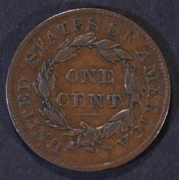 1834 LARGE CENT N-4 Lg 8 Sm Star, Med Lt