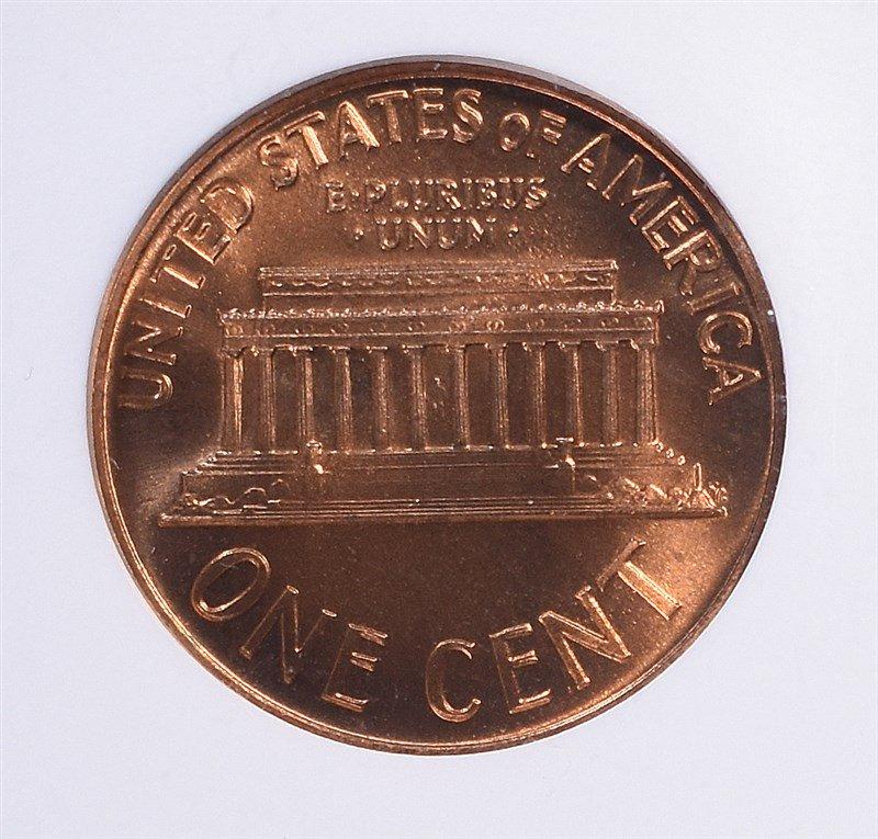 1967 SMS LINCOLN CENT, NGC MS-68 RED