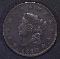 1820/19 LARGE CENT N-1 VF/XF