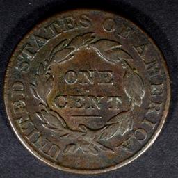 1827 LARGE CENT N-7 R-3 FINE