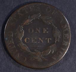 1824/2 LARGE CENT N-1 VG