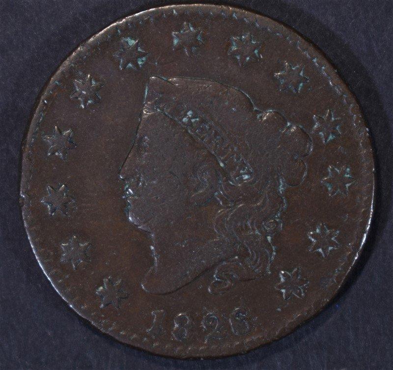 1826/5 LARGE CENT N-8 FINE