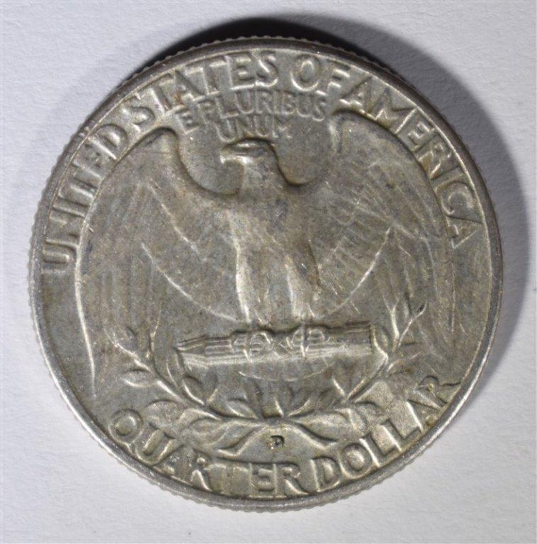 1937-D WASHINGTON QUARTER, AU