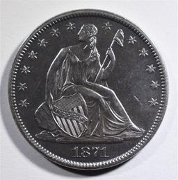 1871-S SEATED LIBERTY HALF DOLLAR