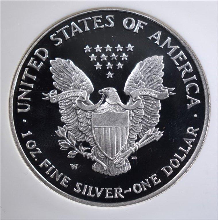 2007-W AMERICAN SILVER EAGLE, PCI PERFECT GEM PR