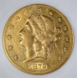 1879-S $20 LIBERTY GOLD PCI GEM BU