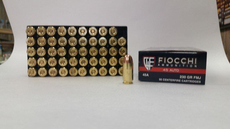 Two Boxes of Fiocchi 45 Auto.