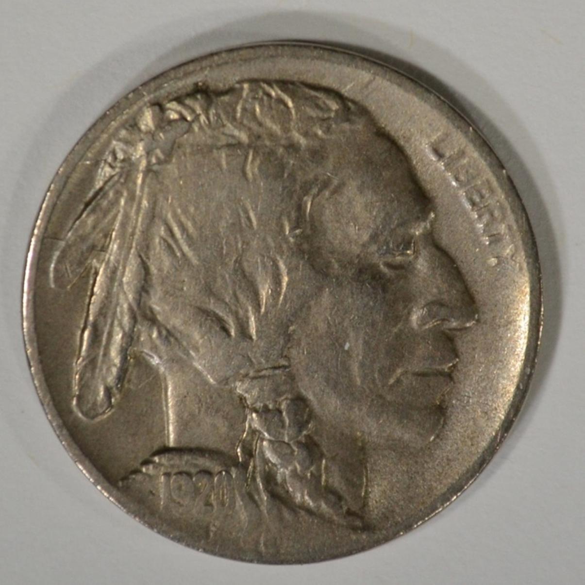 1920-D BUFFALO NICKEL, XF