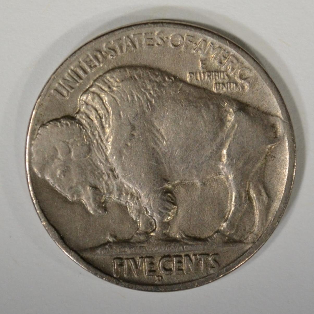 1920-D BUFFALO NICKEL, XF