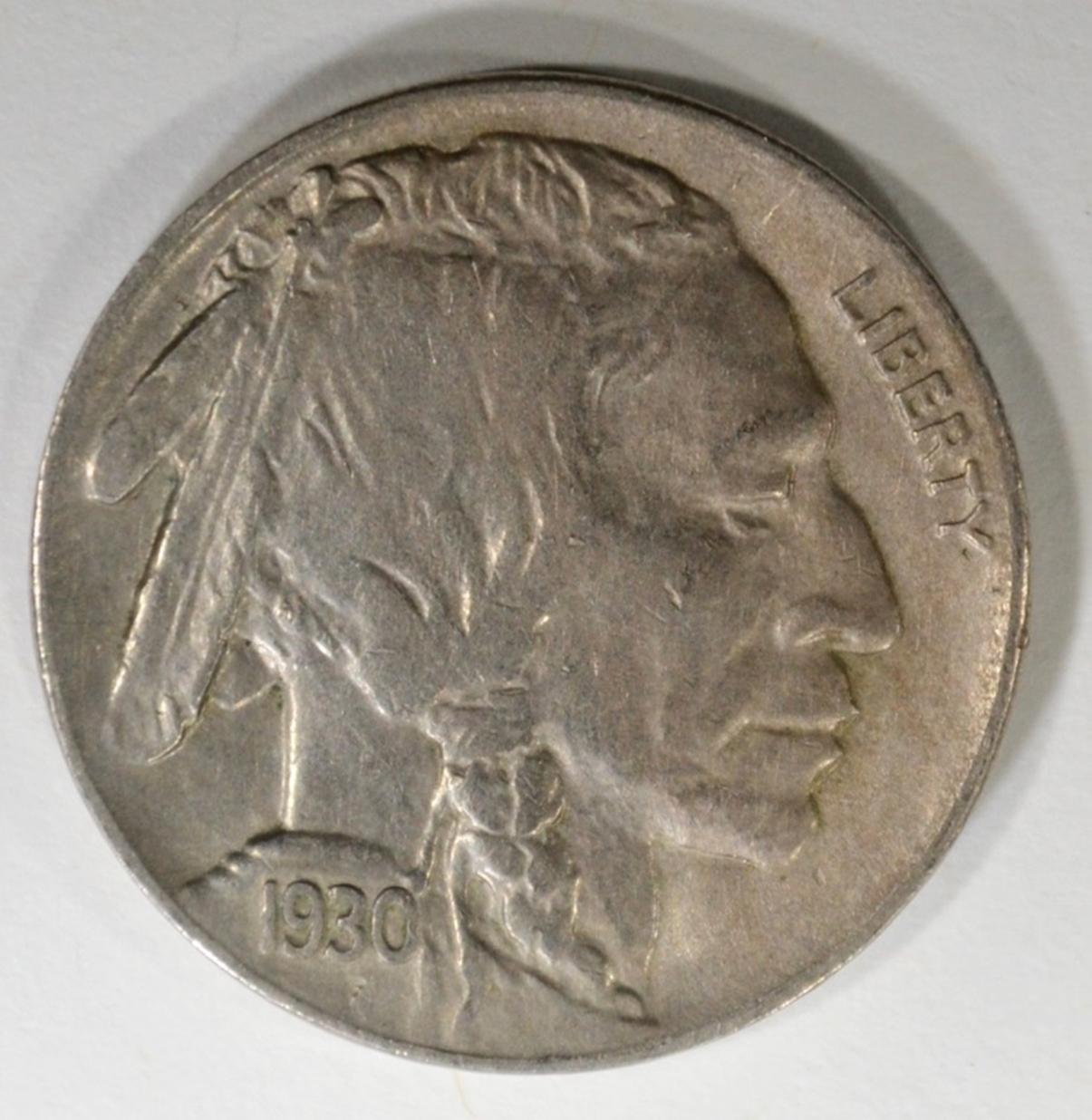 1930-S BUFFALO NICKEL, CH BU