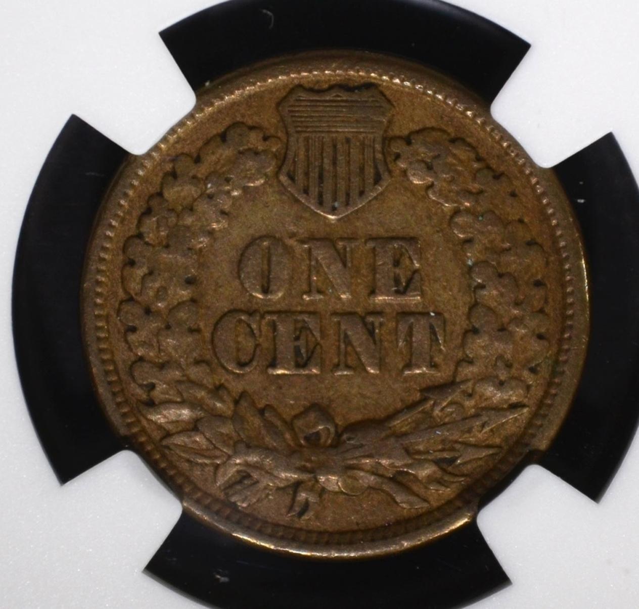 1862 INDIAN CENT, NGC VF-30