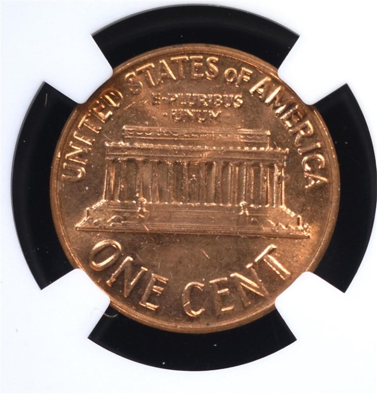 1962-D LINCOLN CENT NGC MS66 RD