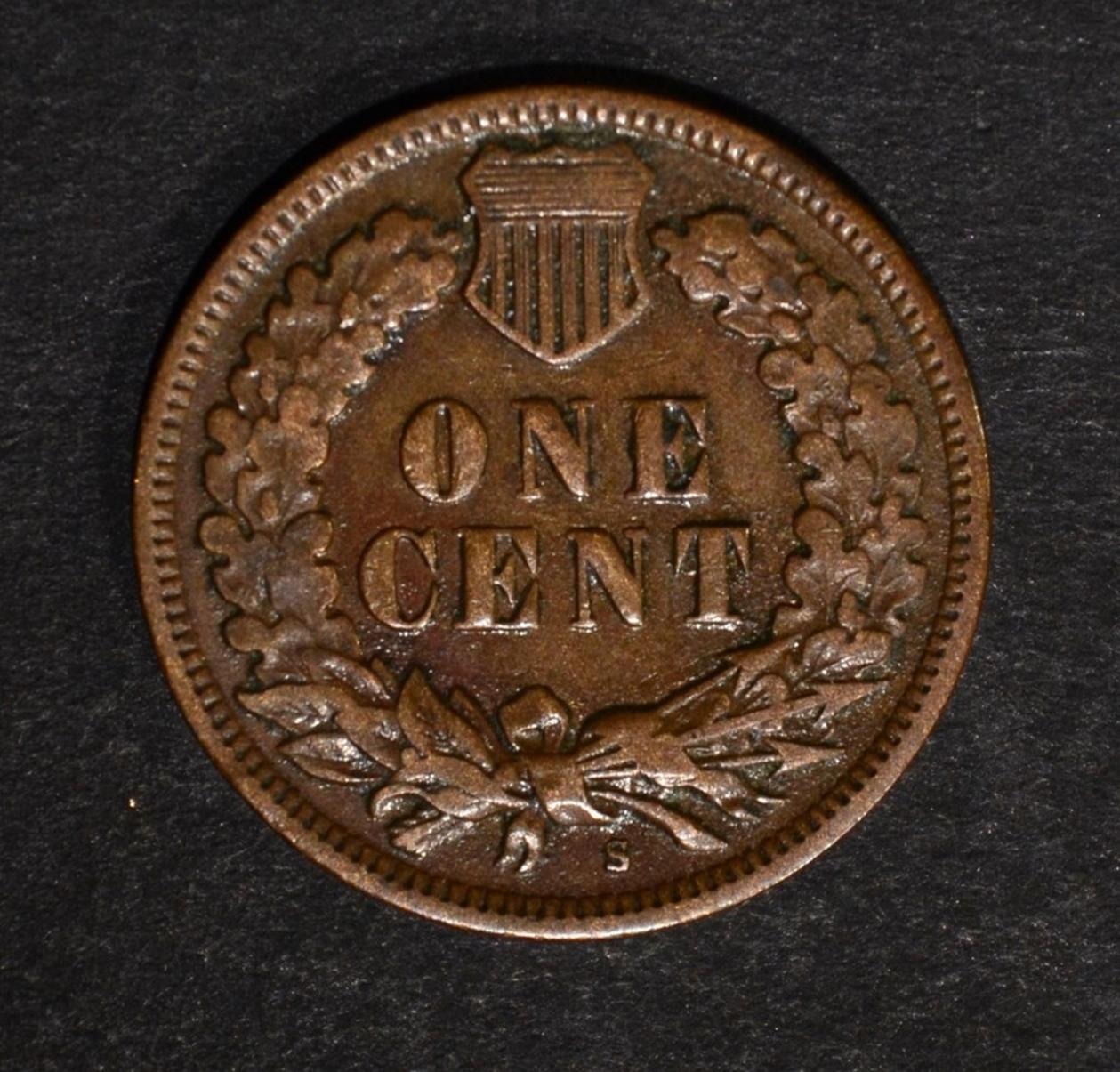 1908-S INDIAN CENT, F/VF KEY COIN