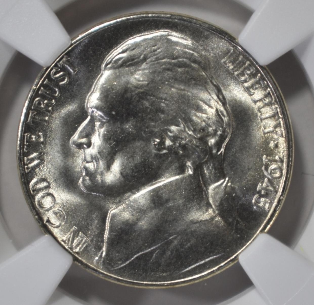 1945-S JEFFERSON NICKEL NGC MS-67