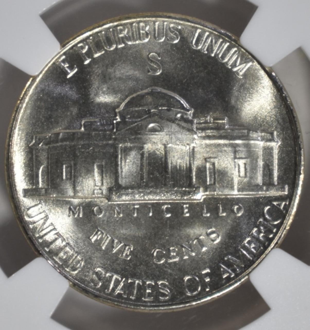 1945-S JEFFERSON NICKEL NGC MS-67