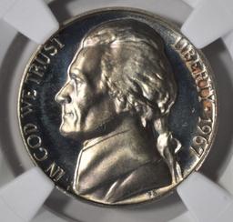 1967 SMS JEFFERSON NICKEL, NGC MS-67*